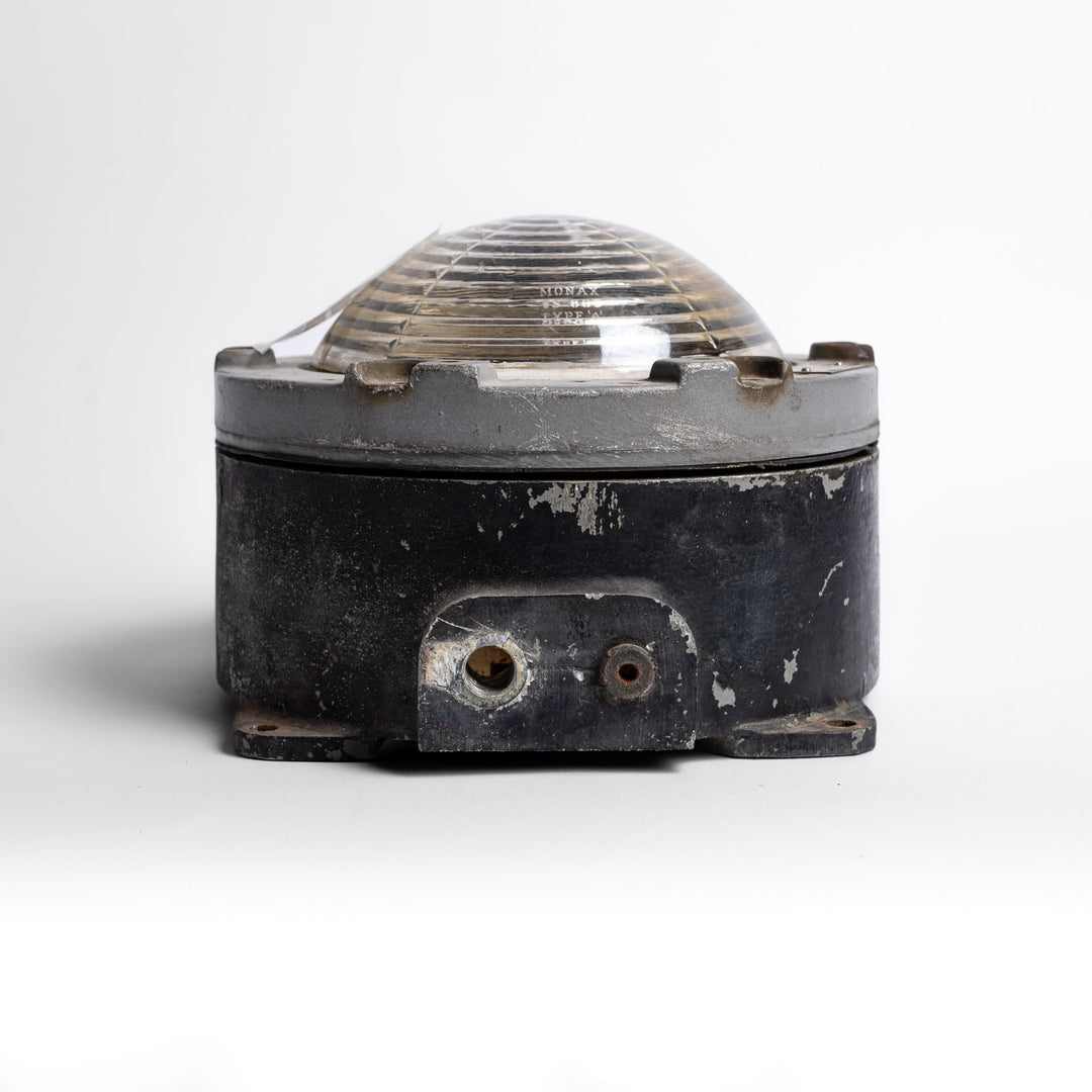 Extra Large Industrial Circular Bulkhead Lights by Heyes & Co Ltd, Wigan