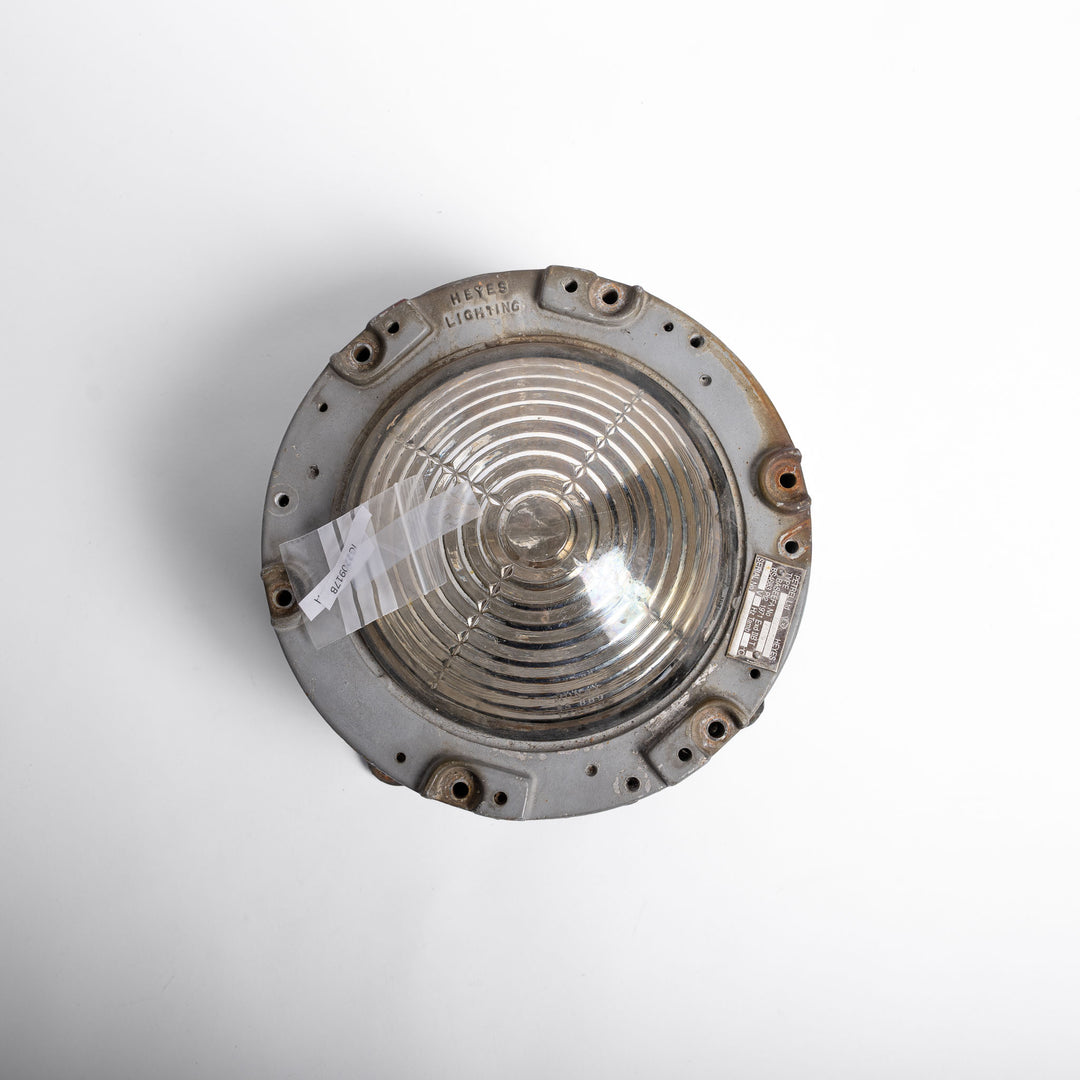 Extra Large Industrial Circular Bulkhead Lights by Heyes & Co Ltd, Wigan