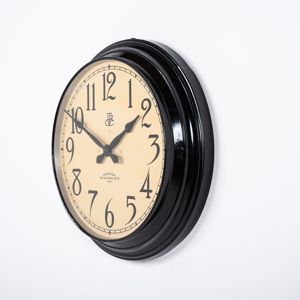 Large Factory Clock Extra Large Reclaimed Industrial Factory Clock by International Time R ...