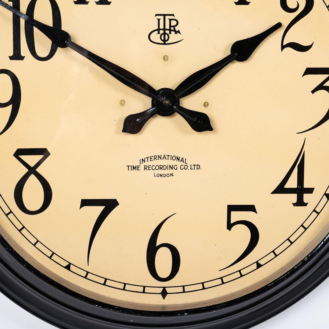 Extra Large Reclaimed Industrial Factory Clock by International Time R ...