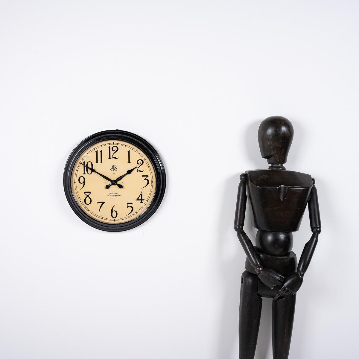 Large Factory Clock Extra Large Reclaimed Industrial Factory Clock by International Time R ...