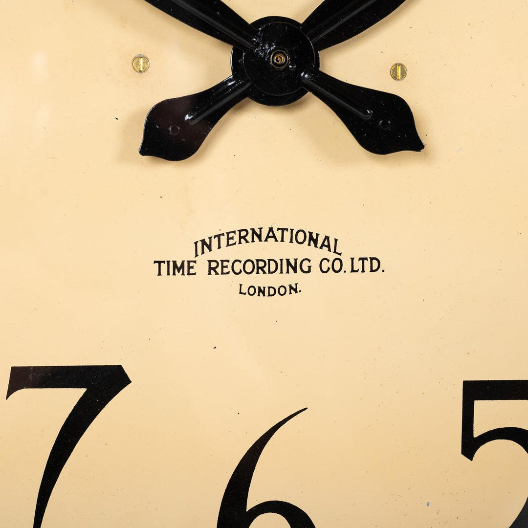 Large Factory Clock Extra Large Reclaimed Industrial Factory Clock by International Time R ...