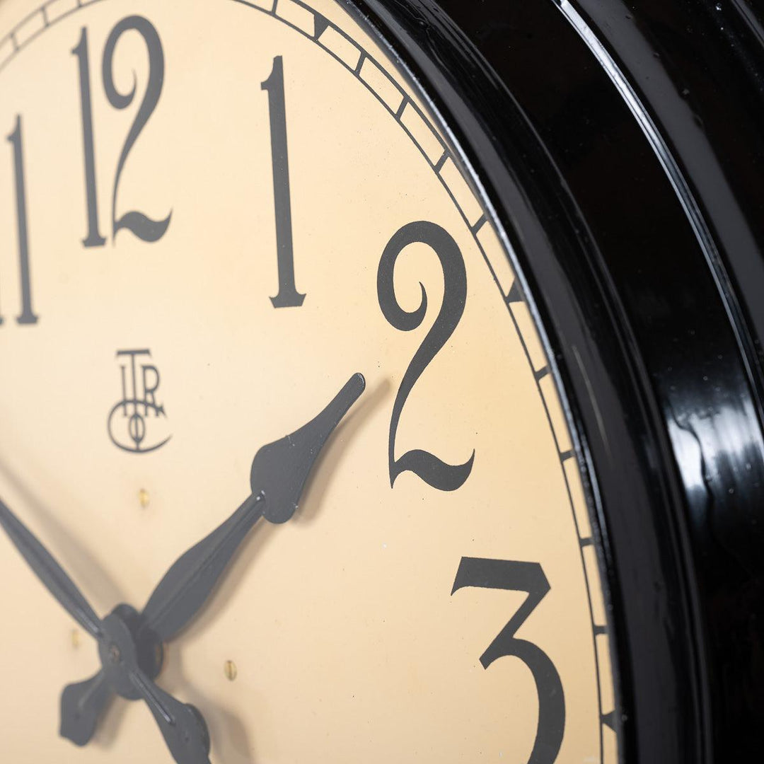 Extra Large Reclaimed Industrial Factory Clock by International Time R ...