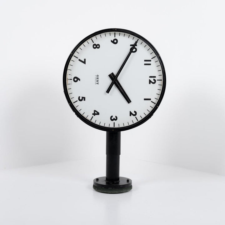 Gent of Leicester Double Sided Illuminated British Rail Station Clock