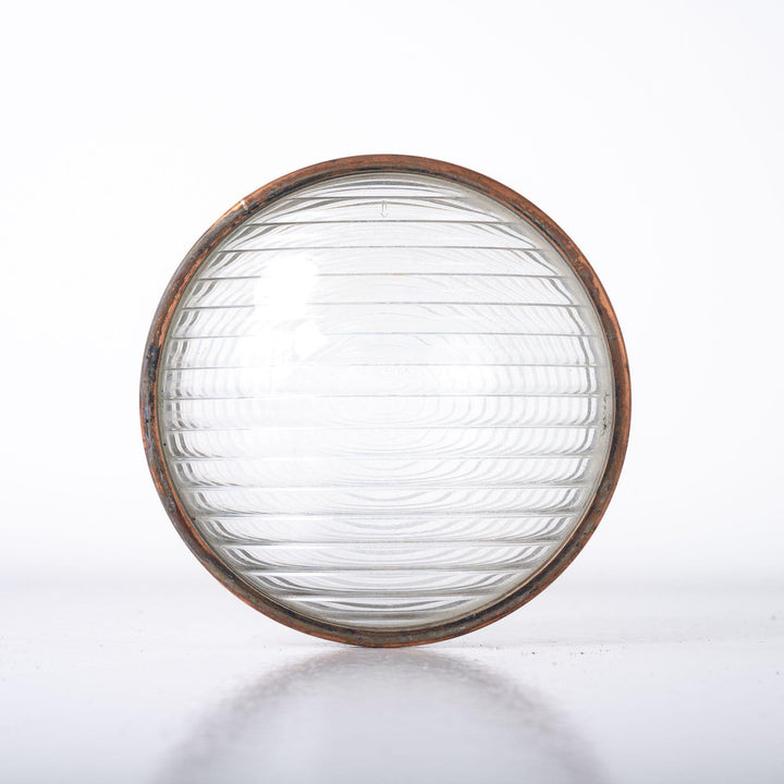 Holophane Fresnel Lens with Copper Surround