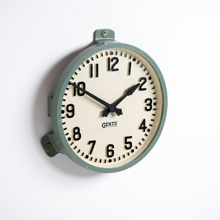 Huge 30 inch Diameter Cast Iron Railway Station Clock by Gents of Leicester