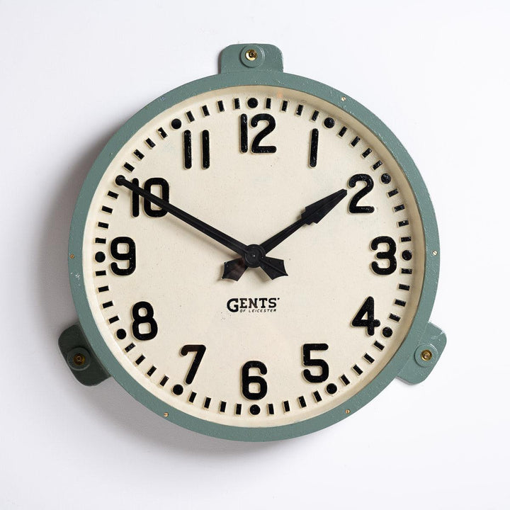 Huge 30 inch Diameter Cast Iron Railway Station Clock by Gents of Leicester