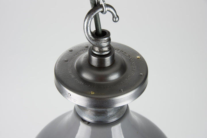 Huge Double Dome Industrial Pendant by Benjamin Electric (V1)