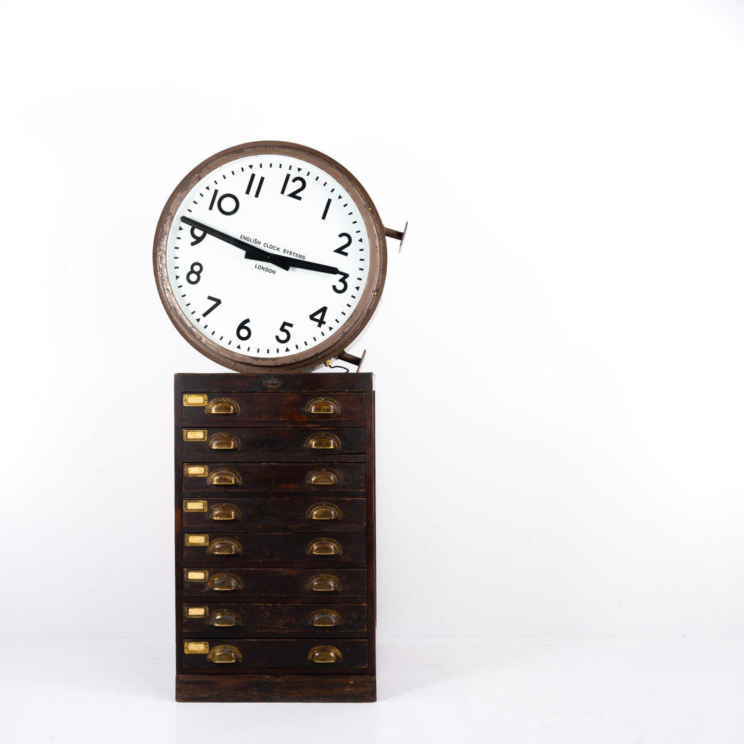 Huge Double Sided Railway Clock by English Clock Systems