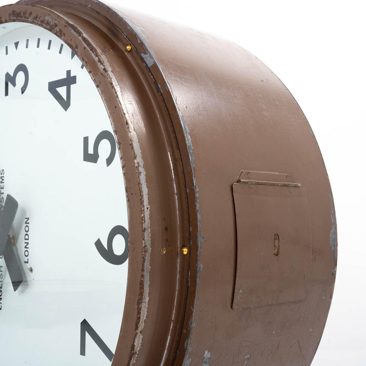 Huge Double Sided Railway Clock by English Clock Systems