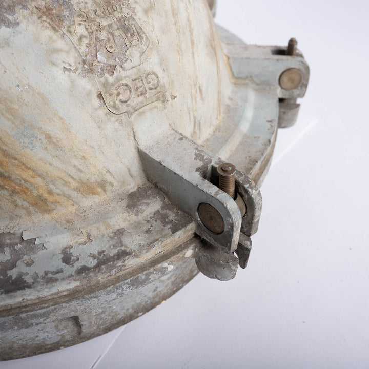Huge Flameproof Cast Aluminium Floodlights by G.E.C – Deep Skirt Version
