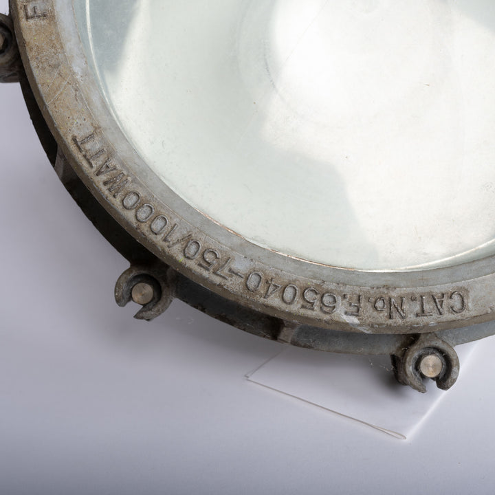 Huge Flameproof Cast Aluminium Floodlights by G.E.C – Deep Skirt Version