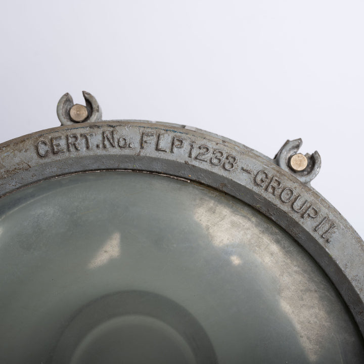 Huge Flameproof Cast Aluminium Floodlights by G.E.C – Deep Skirt Version