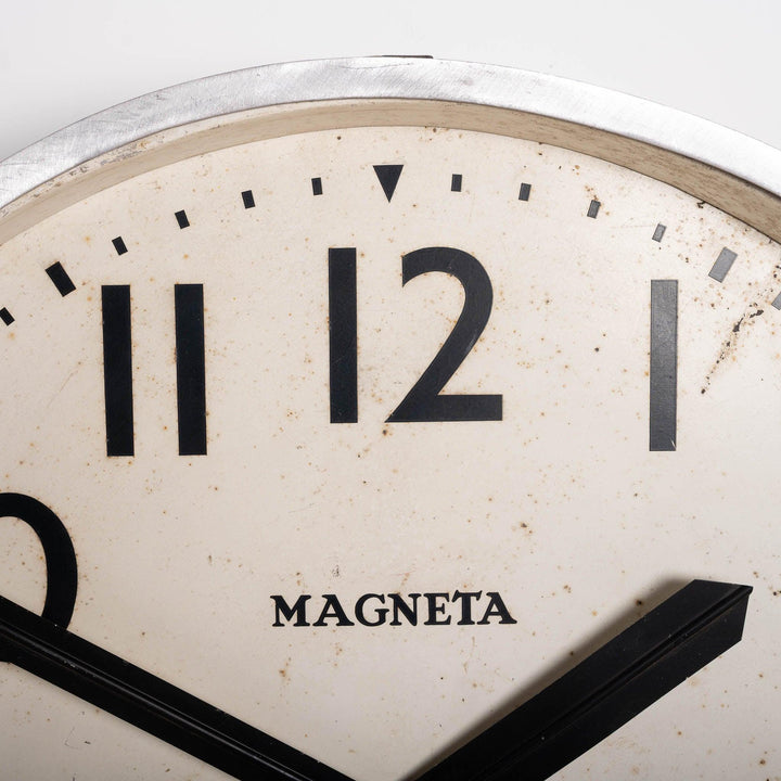 Huge Vintage British Railway Platform Clock by Magneta Time Co Ltd