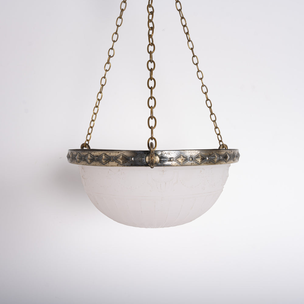 Jefferson 2112 Moonstone Glass Plafonnier Pendant Light