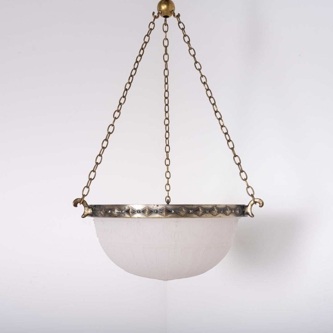 Jefferson 2112 Moonstone Glass Plafonnier Pendant Light