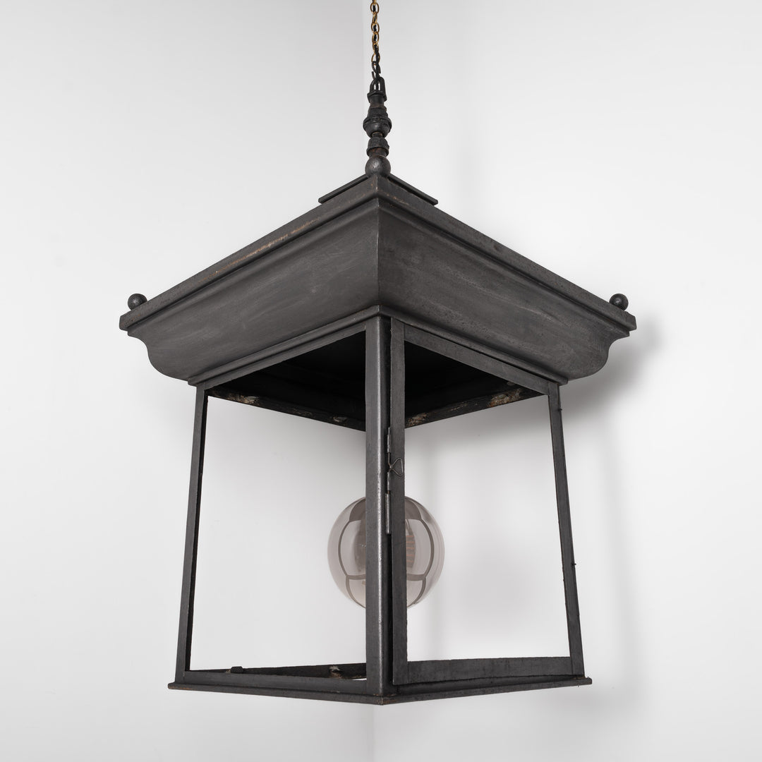 Exceptional Large Scale Blackened Steel Victorian Pub Exterior Pagoda Lantern