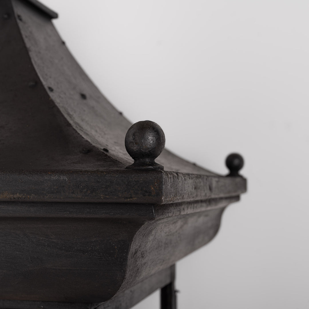 Exceptional Large Scale Blackened Steel Victorian Pub Exterior Pagoda Lantern