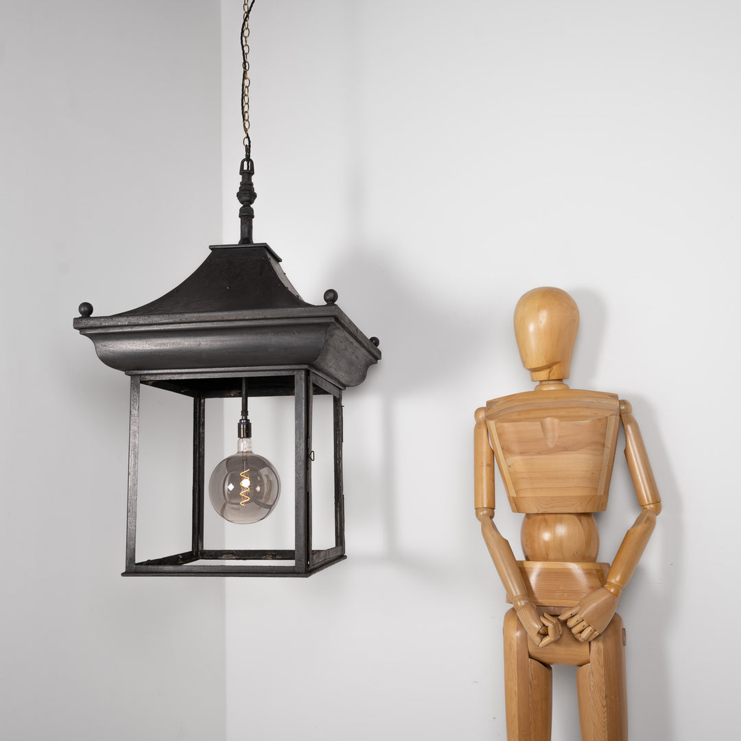 Exceptional Large Scale Blackened Steel Victorian Pub Exterior Pagoda Lantern