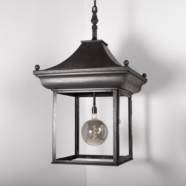 Exceptional Large Scale Blackened Steel Victorian Pub Exterior Pagoda Lantern