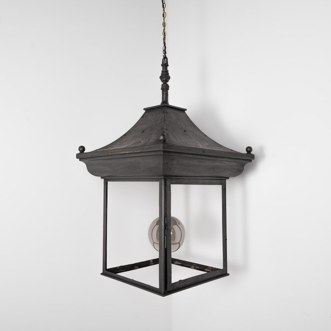 Exceptional Large Scale Blackened Steel Victorian Pub Exterior Pagoda Lantern