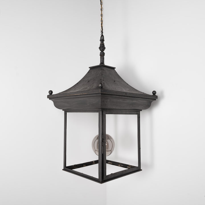 Exceptional Large Scale Blackened Steel Victorian Pub Exterior Pagoda Lantern