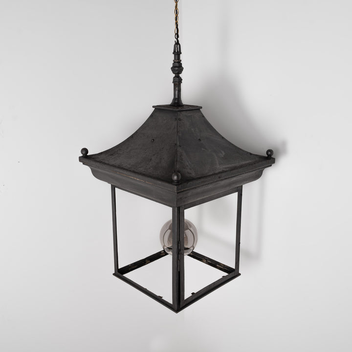 Exceptional Large Scale Blackened Steel Victorian Pub Exterior Pagoda Lantern