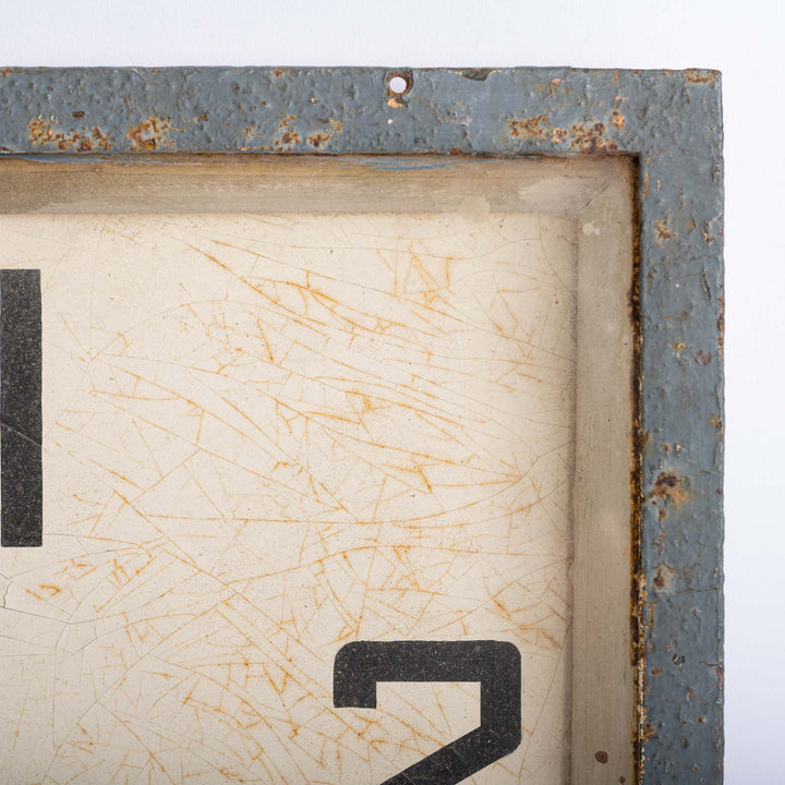 Large Art Deco Square Cinema Wall Clock by Gents of Leicester