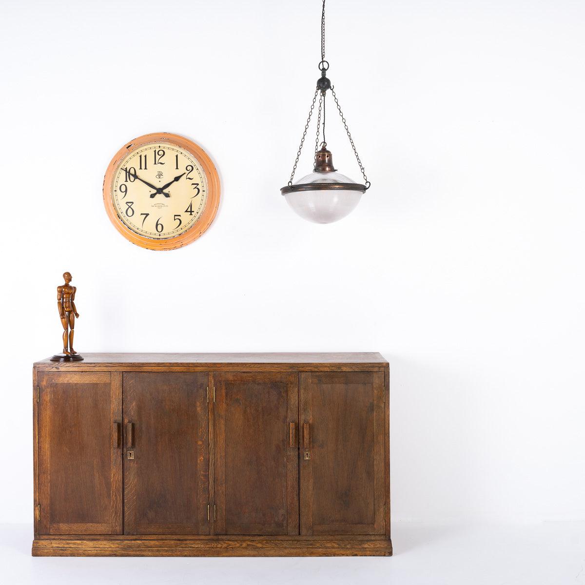 Copper Factory Clock by Intl. Time Recording Co. - Industrial Glow ...