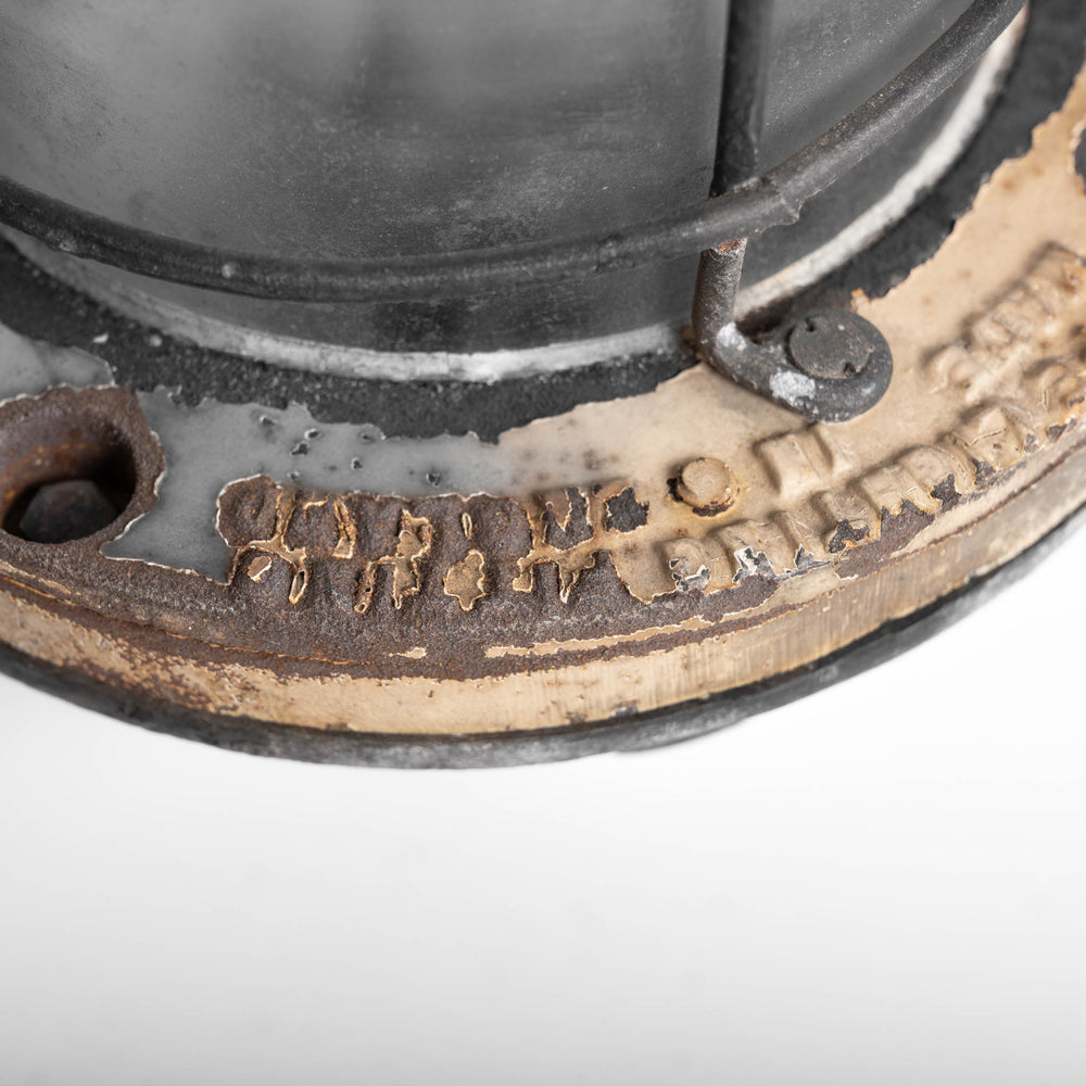 Large Industrial Flameproof Caged Pendant Lights by Walsall Conduits Ltd