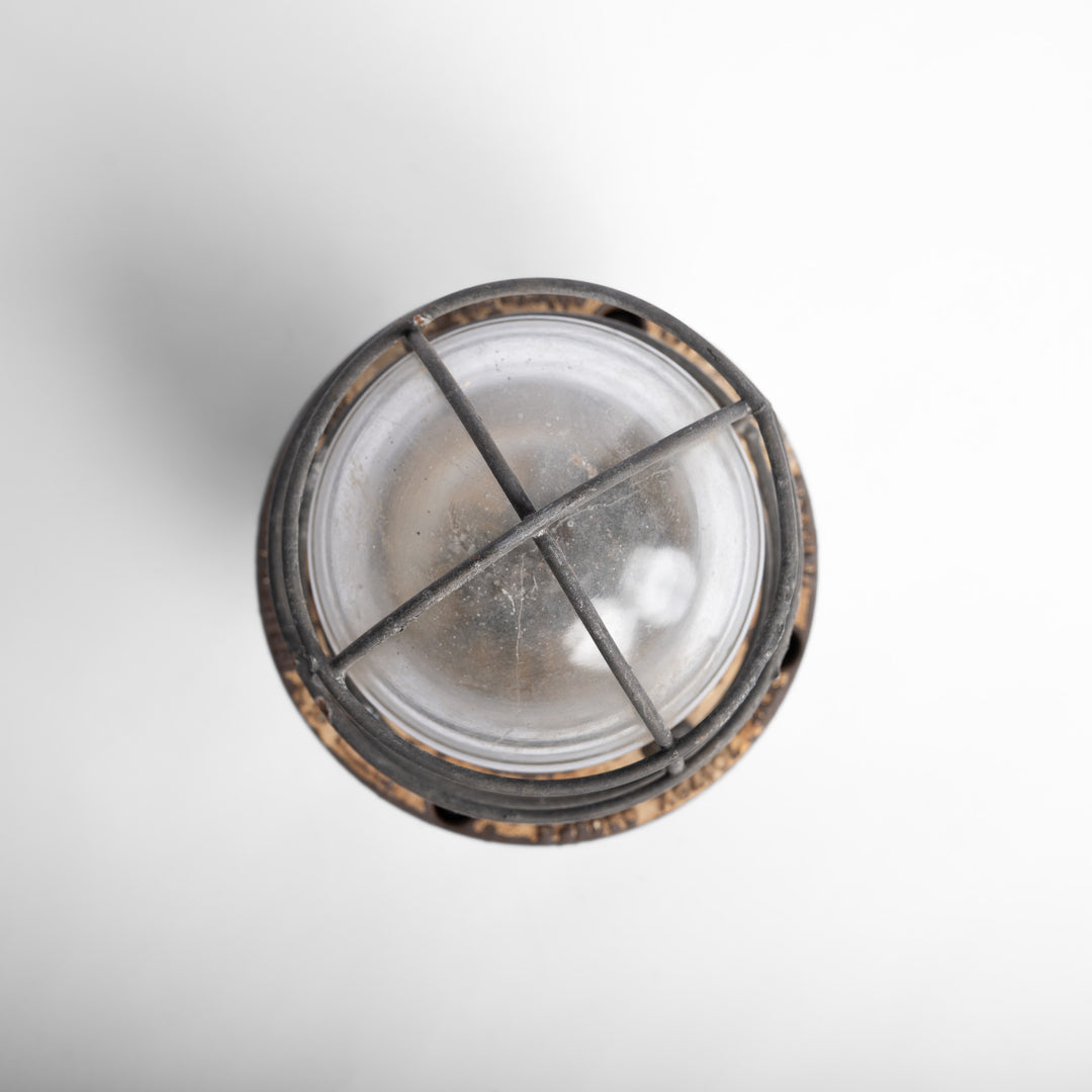 Large Industrial Flameproof Caged Pendant Lights by Walsall Conduits Ltd