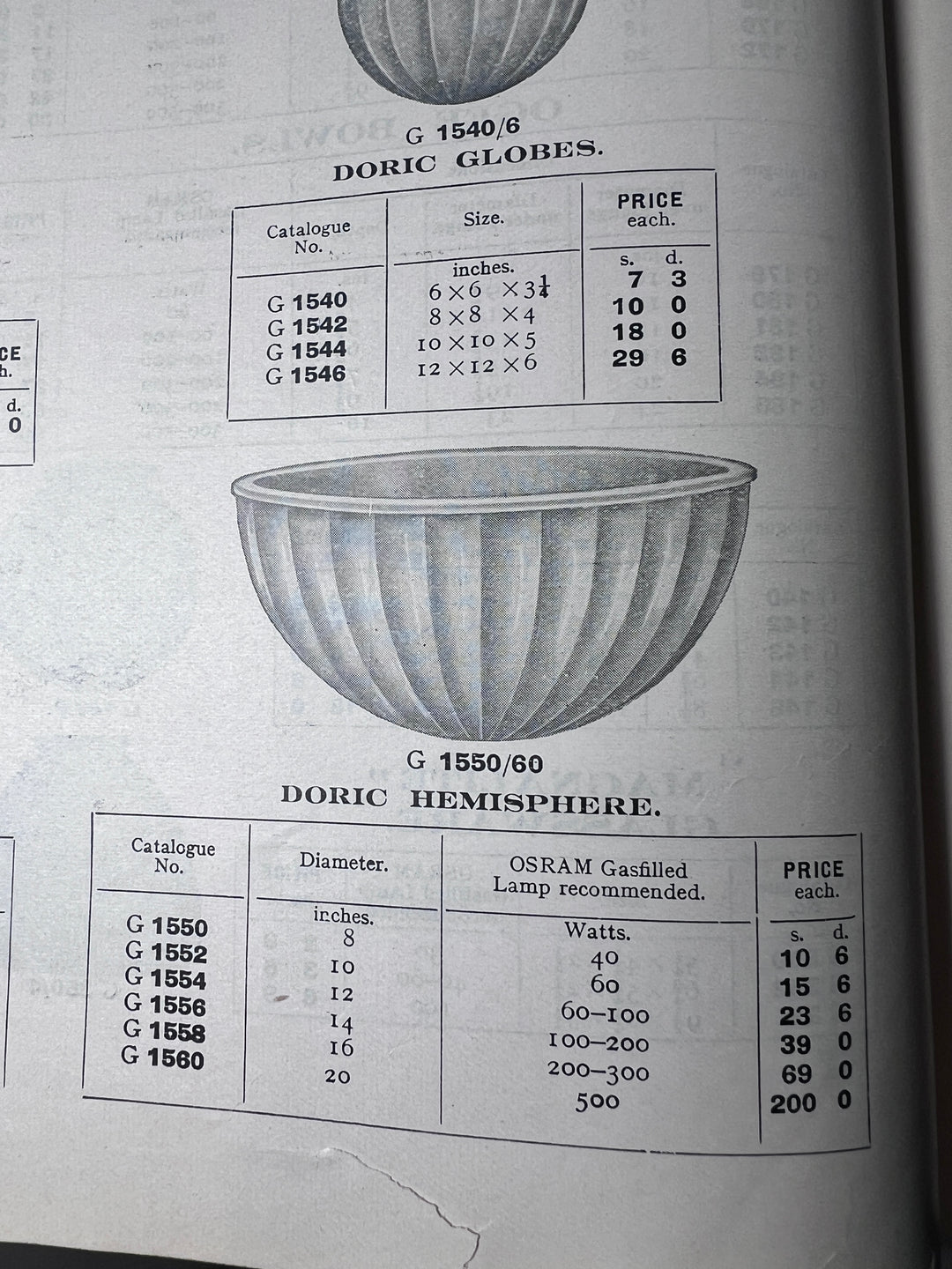 Large Jefferson "DORIC" Moonstone Glass Plafonnier with Attractive Brass Fittings