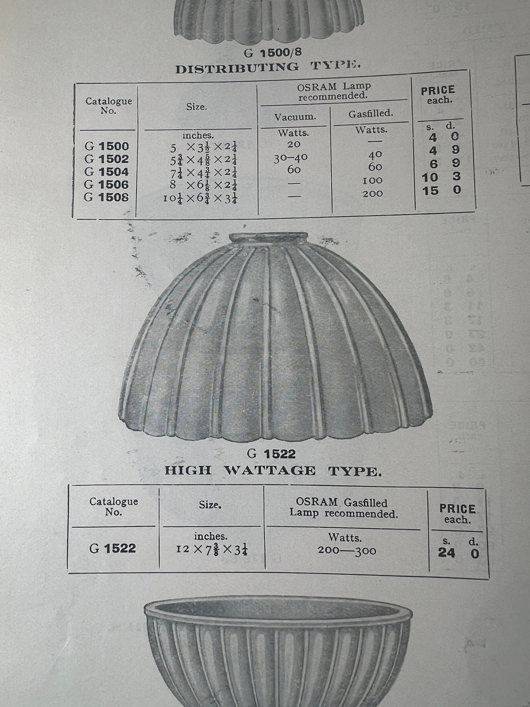 Large Vintage Jefferson Moonstone Glass Pendant Light with Cast Bronze Fittings