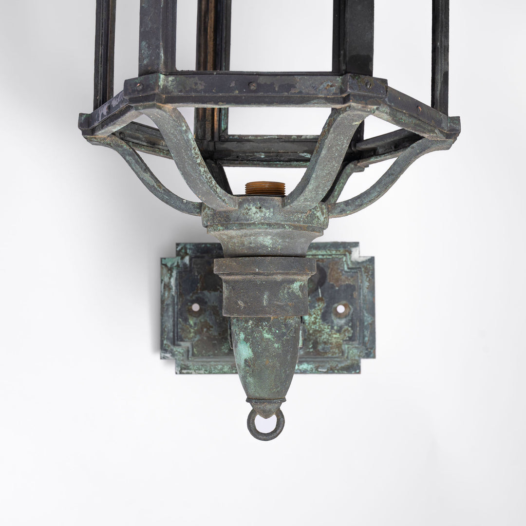 Monumental Cast Bronze Exterior Lanterns by The General Electric Company