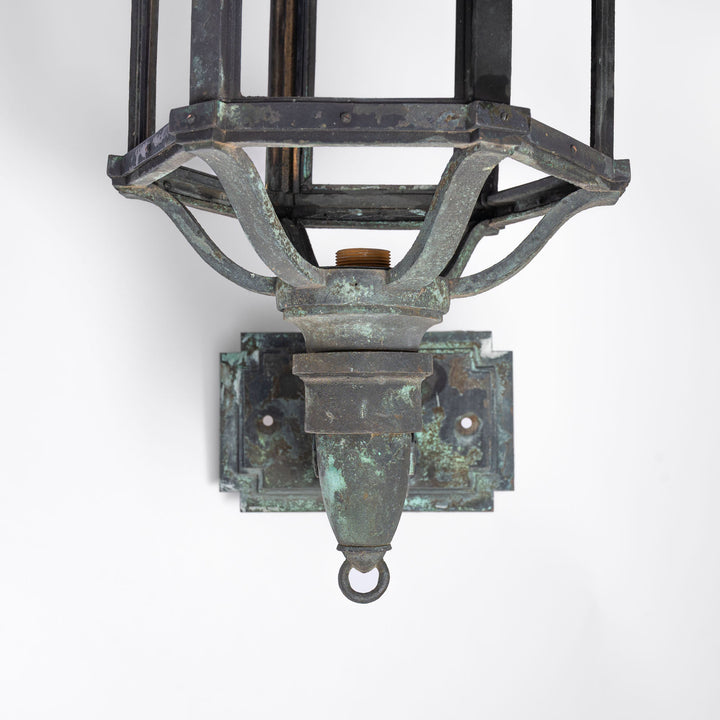 Monumental Cast Bronze Exterior Lanterns by The General Electric Company