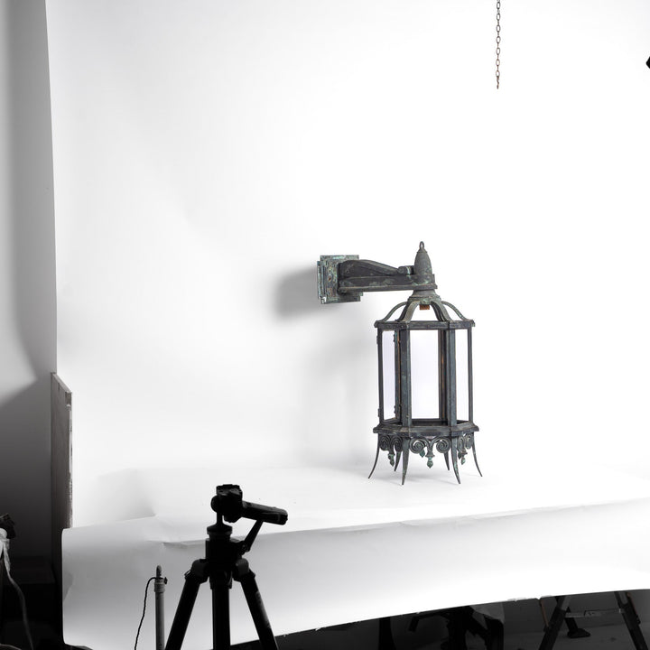 Monumental Cast Bronze Exterior Lanterns by The General Electric Company