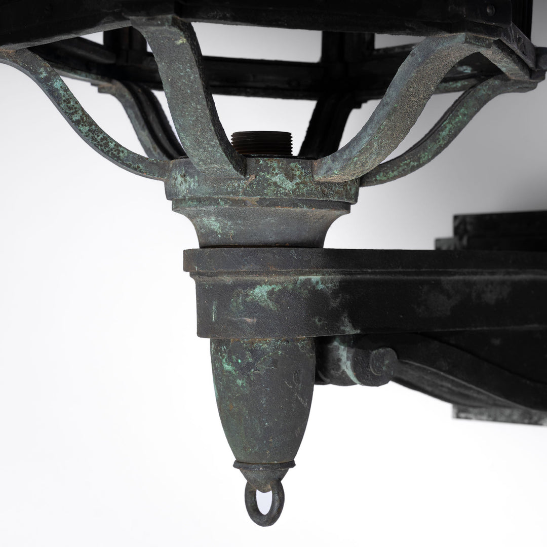 Monumental Cast Bronze Exterior Lanterns by The General Electric Company