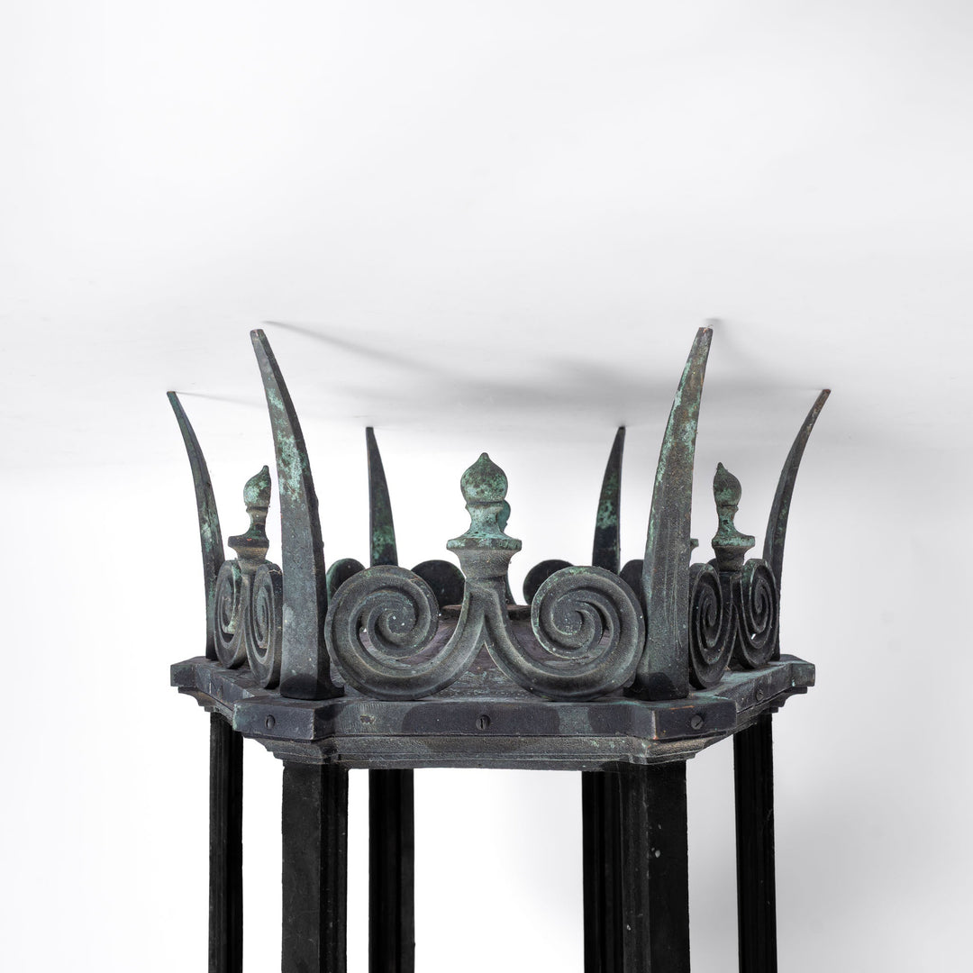 Monumental Cast Bronze Exterior Lanterns by The General Electric Company