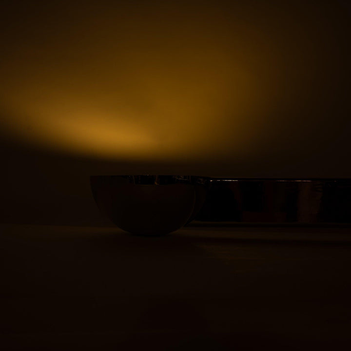 Monumental Scale Polished Steel Art Deco Commercial Uplighter's