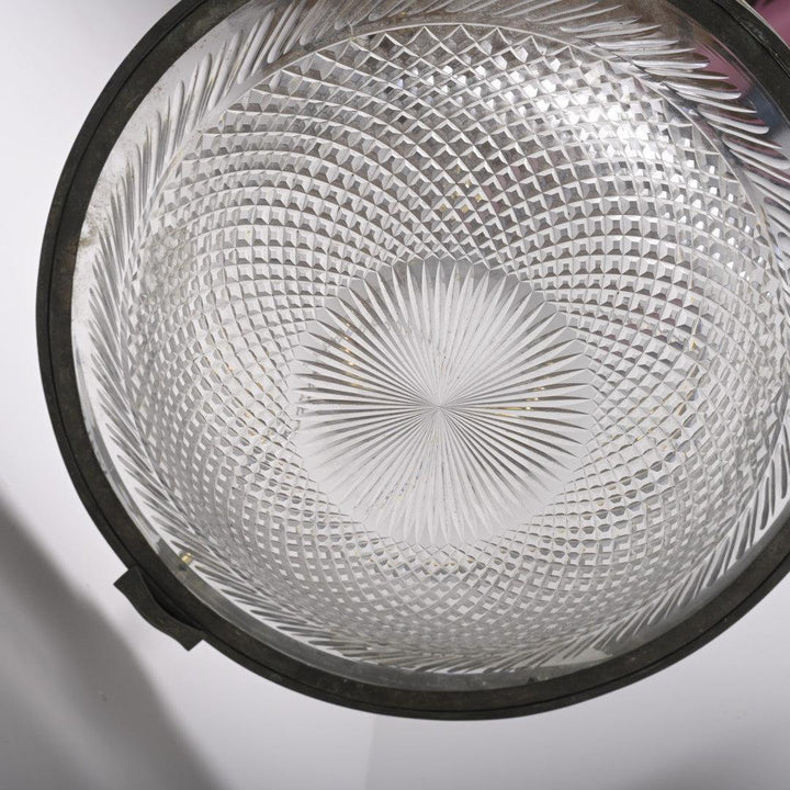 Monumental Scale & Quality Faraday & Son Bronze & Crystal Plafonnier