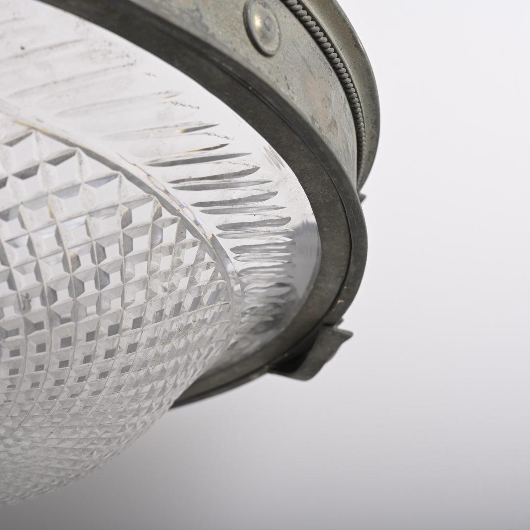 Monumental Scale & Quality Faraday & Son Bronze & Crystal Plafonnier