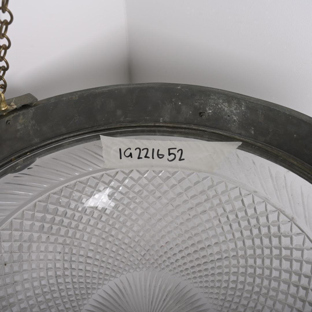 Monumental Scale & Quality Faraday & Son Bronze & Crystal Plafonnier