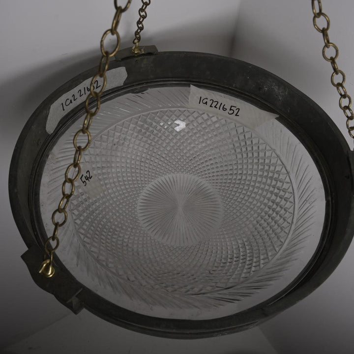 Monumental Scale & Quality Faraday & Son Bronze & Crystal Plafonnier