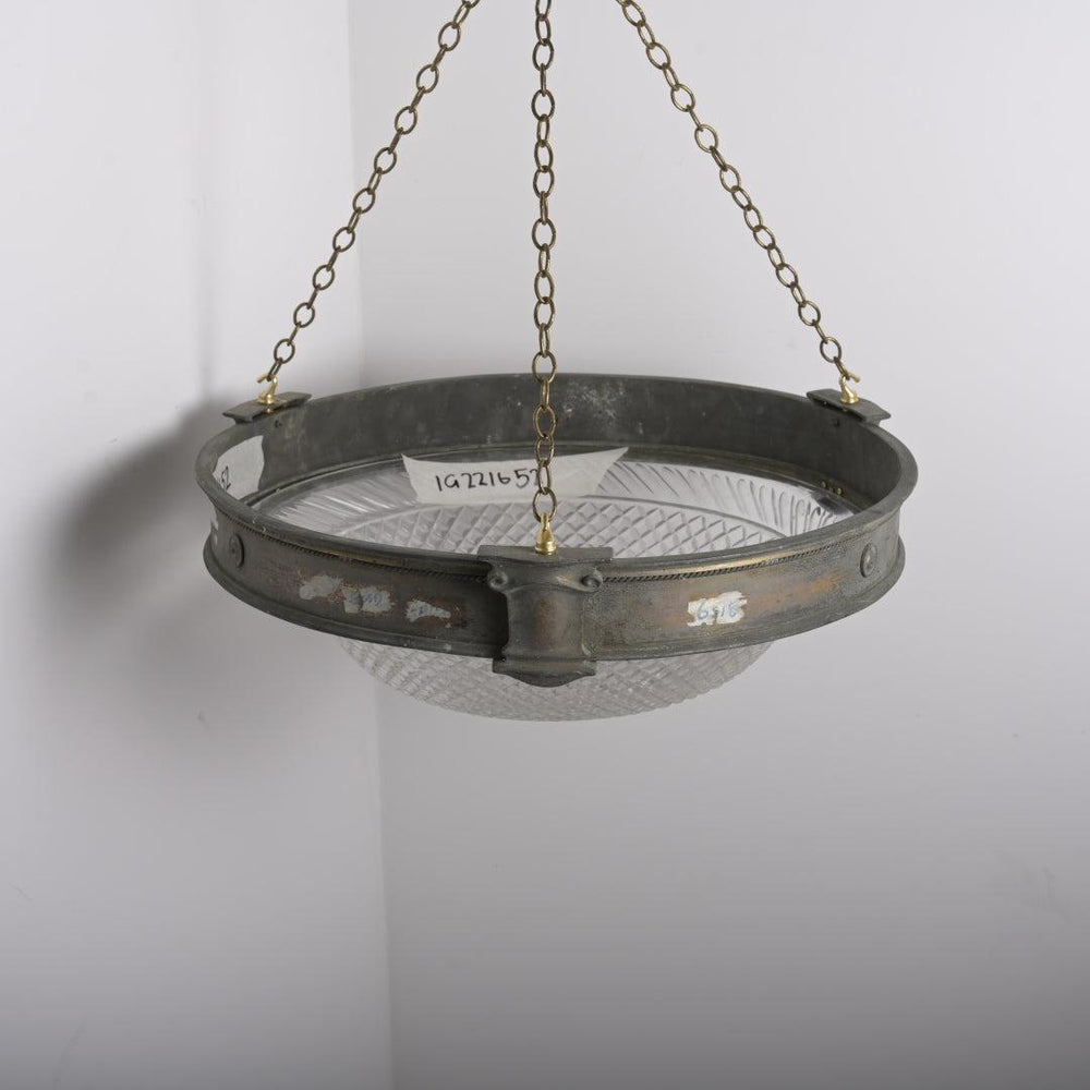Monumental Scale & Quality Faraday & Son Bronze & Crystal Plafonnier
