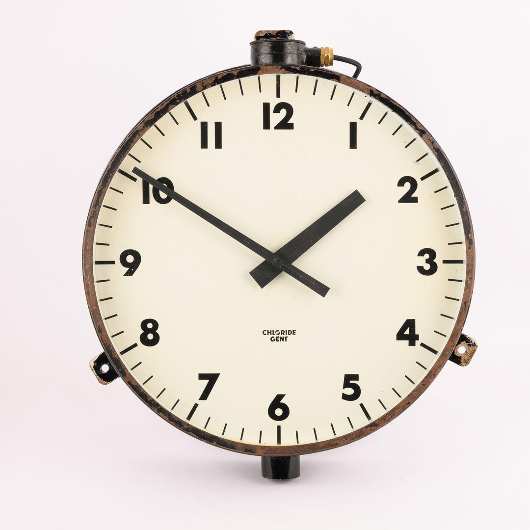 Original Chloride Gent 18 inch Industrial Factory Clock
