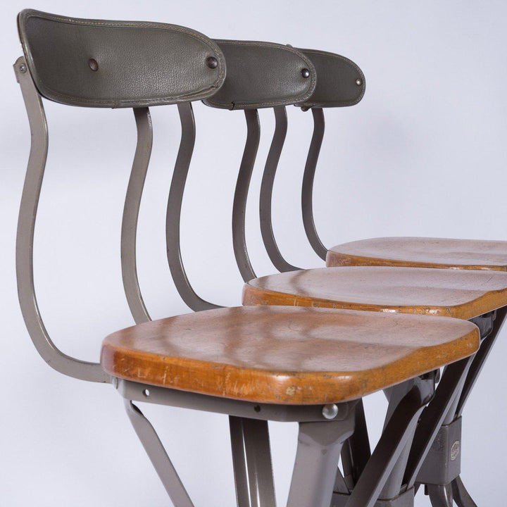 Original Vintage Industrial Factory Stool by Evertaut