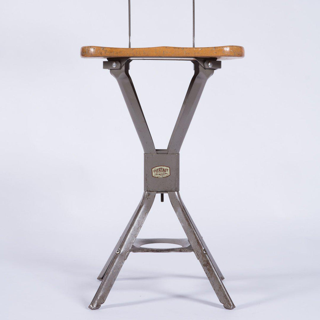Original Vintage Industrial Factory Stool by Evertaut
