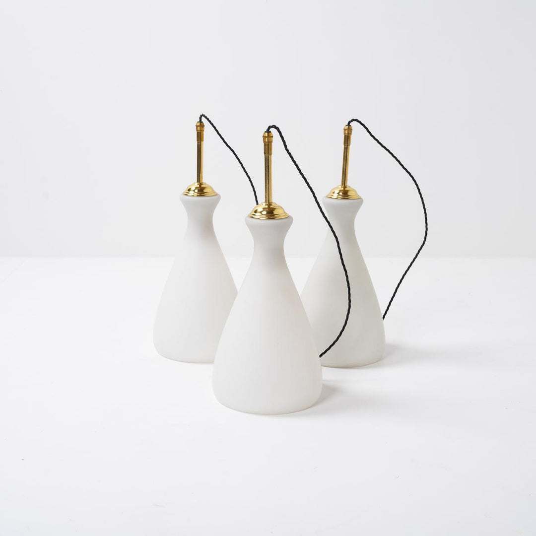 Original Vintage Opaline Church Pendant Lights Trio Industrial Glow original-vintage-opaline-church-pendant-lights-trio-industrial-glow