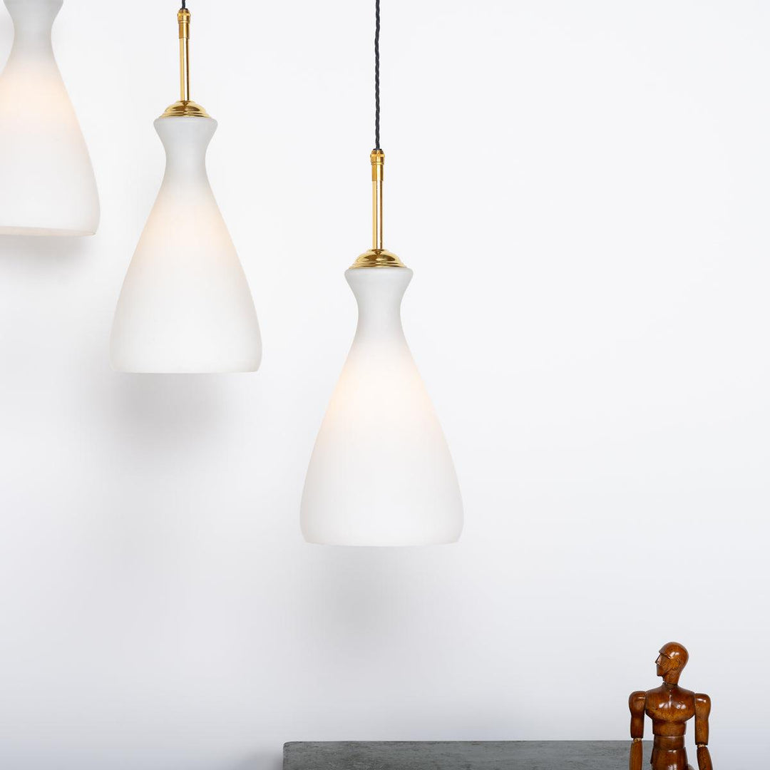 Original Vintage Opaline Church Pendant Lights Trio Industrial Glow original-vintage-opaline-church-pendant-lights-trio-industrial-glow