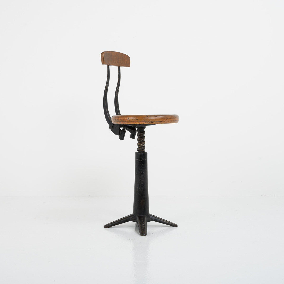 Original Vintage "Singer" Spring Back Factory Chair
